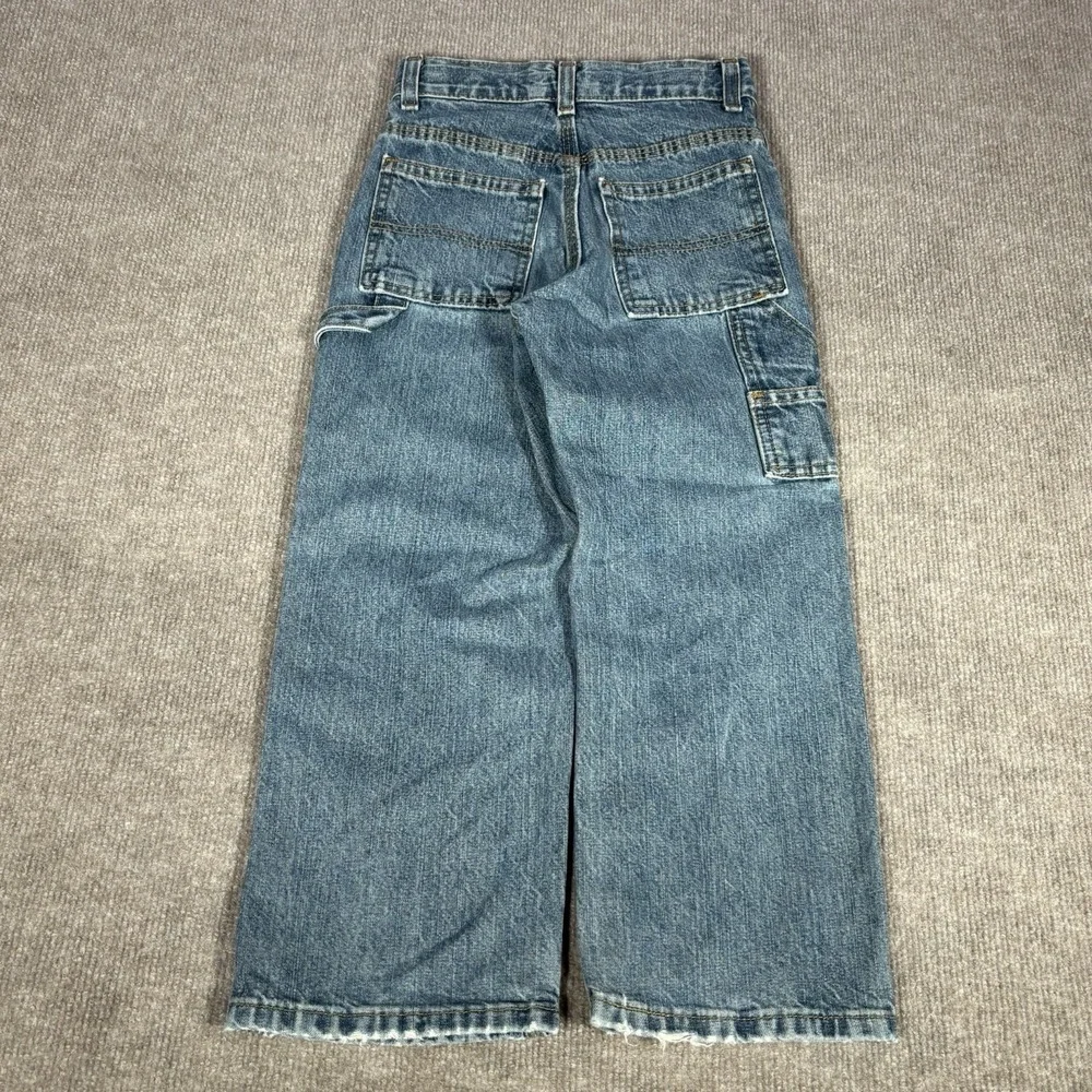 Vintage‎ Faded Glory Carpenter Jeans Youth Size 6 Relaxed Blue Denim Baggy Y2K